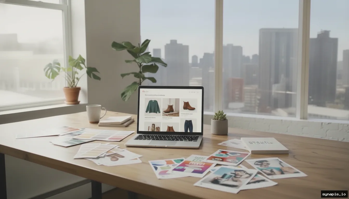 AI-driven content creation for ecommerce brands with generated post layouts and product images