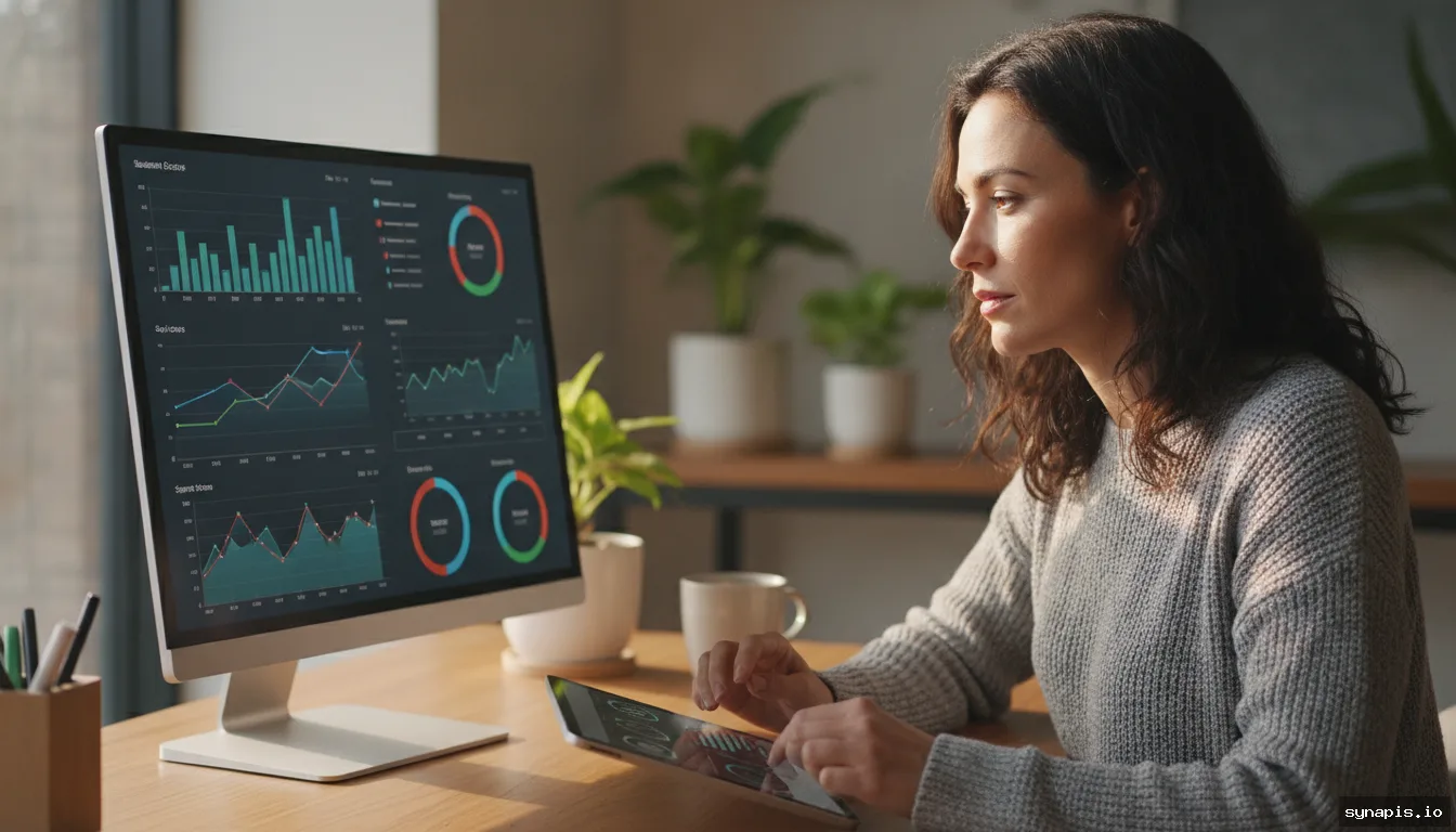 AI visualizing social sentiment analysis on social media posts