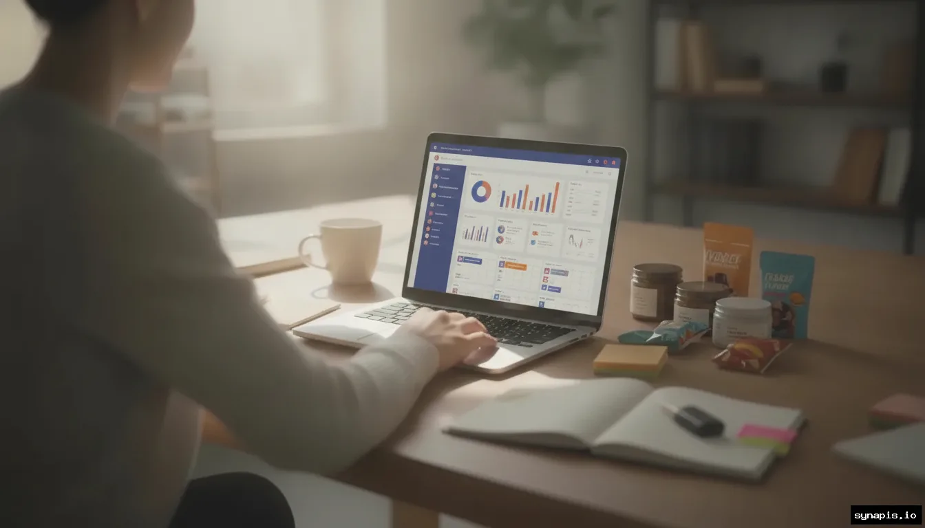 automated social media scheduling dashboard in use
