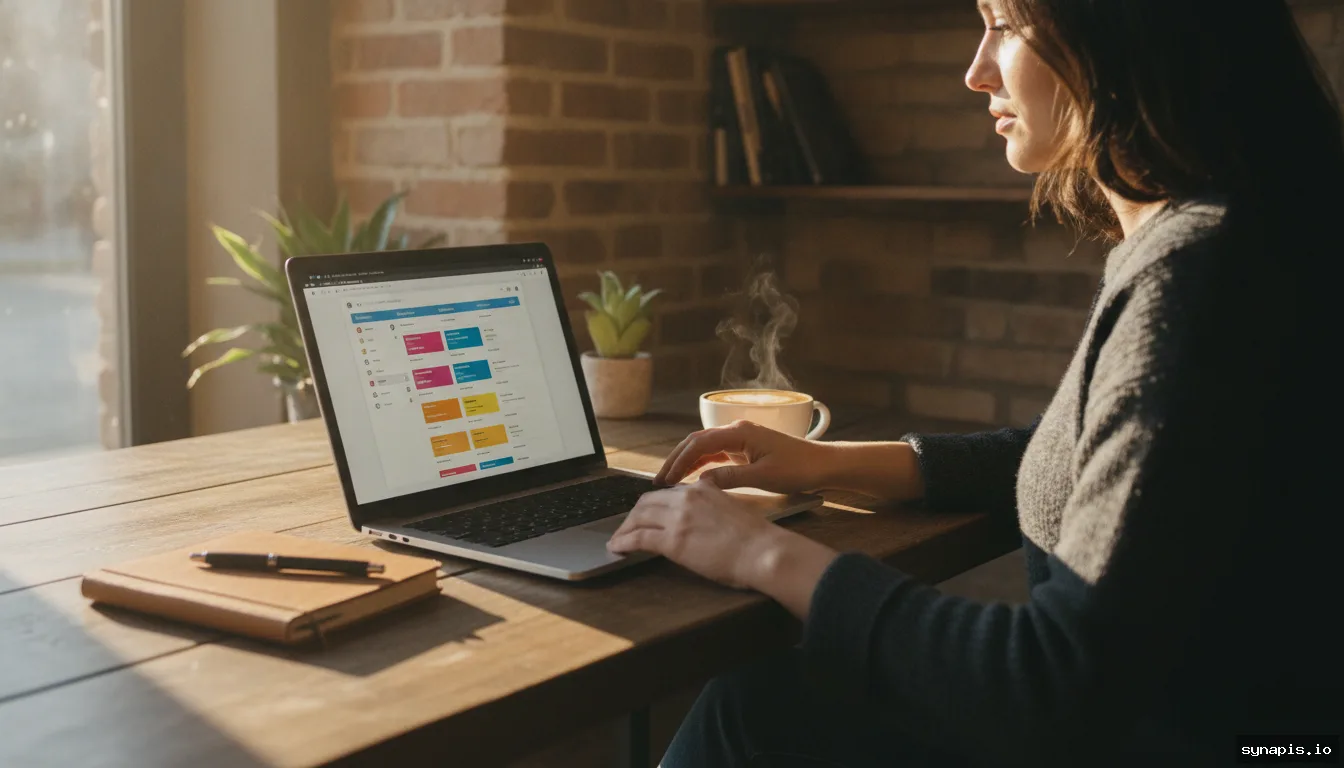 Automating Instagram posts using a laptop in a coffee shop environment