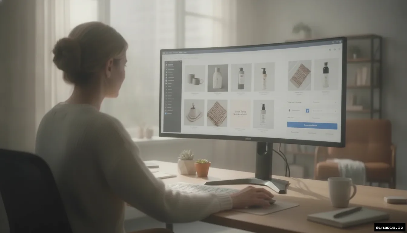 Batch creation of on-brand social media posts for a Shopify store
