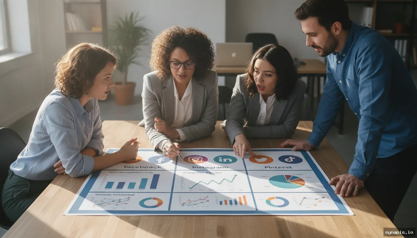 Comparison of social media platforms for small business ROI