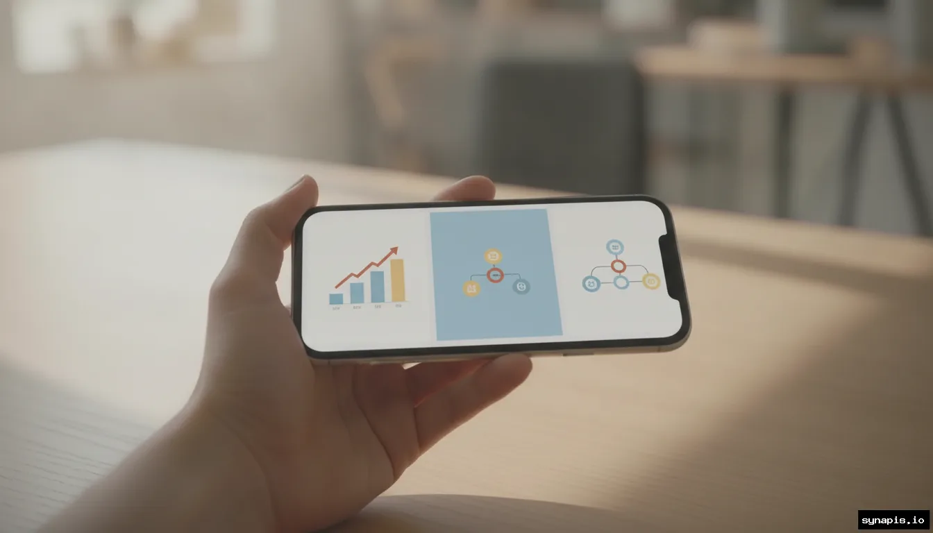 Consistent branded instagram carousel slides with educational content visible on a smartphone