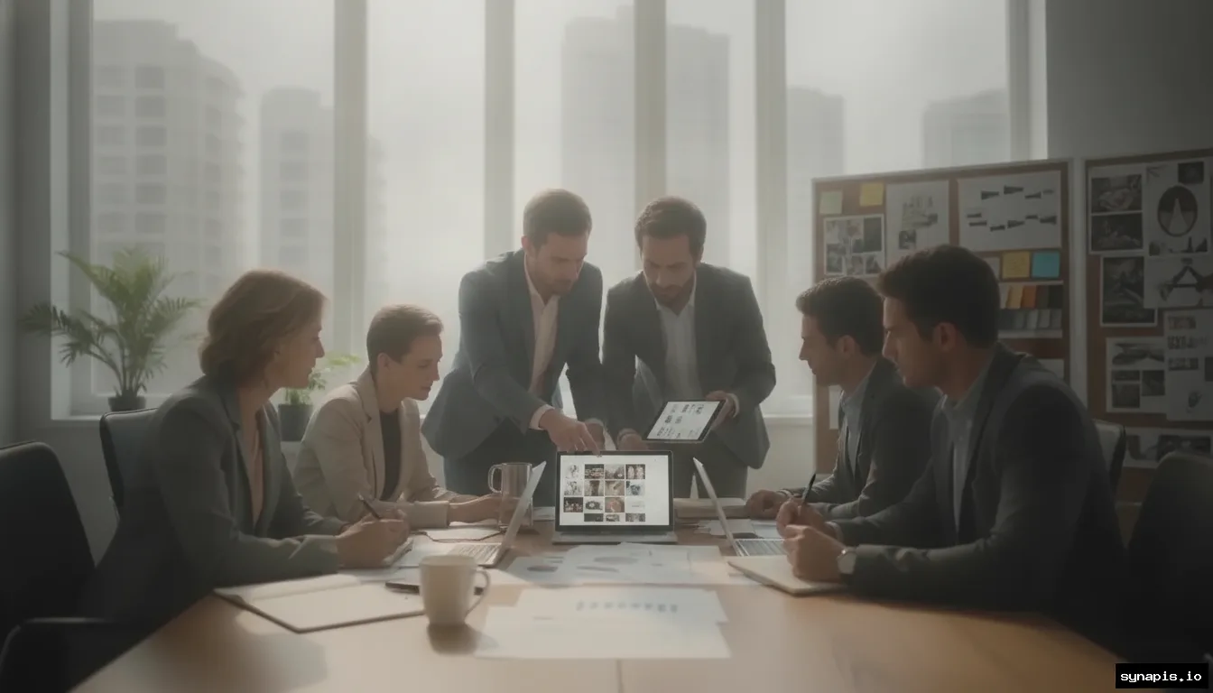 Creative team reviewing compressed and original images for social media