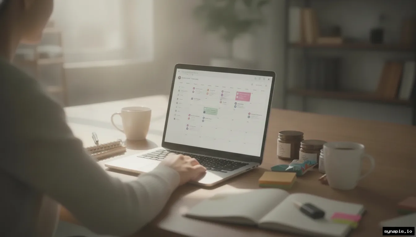 digital content calendar for social media workflow planning